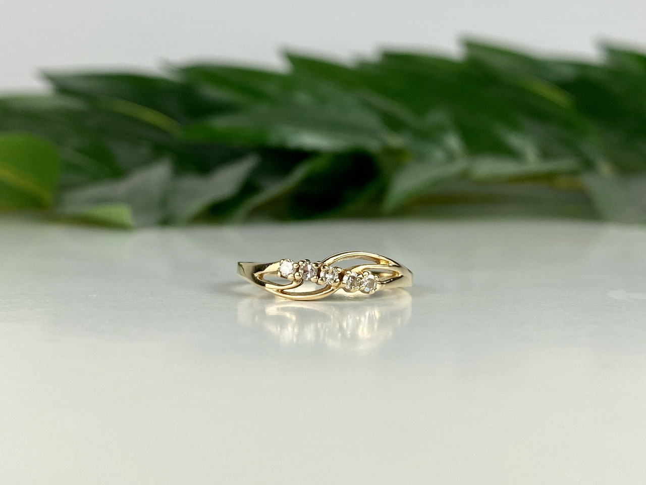 

Кольцо из желтого золота с Бриллиантами Желание Sky Jewelry 8890 17,5