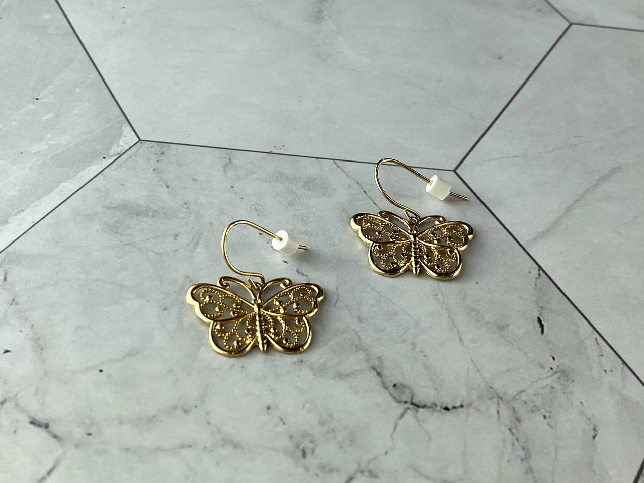 

Серебряные Серьги В Позолоте Бабочки Sky Jewelry 2718
