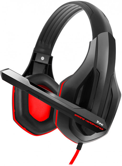 

Наушники Gemix X-340 Gaming Black/Red, 2 x Mini jack (3.5 мм), накладные, кабель 2.4 м