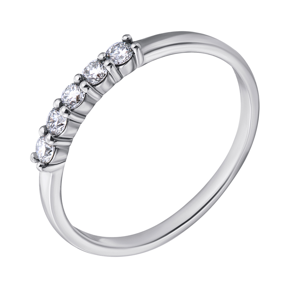 

Кольцо в белом золоте Дорожка с бриллиантами 0,17ct 17.5 размера