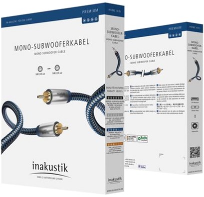 

Кабель Inakustik Premium Audio Mono SUB 2.0 м (408021)