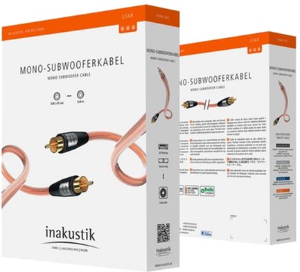 

Кабель Inakustik Star Audio Mono SUB 7.5 м (3082751)
