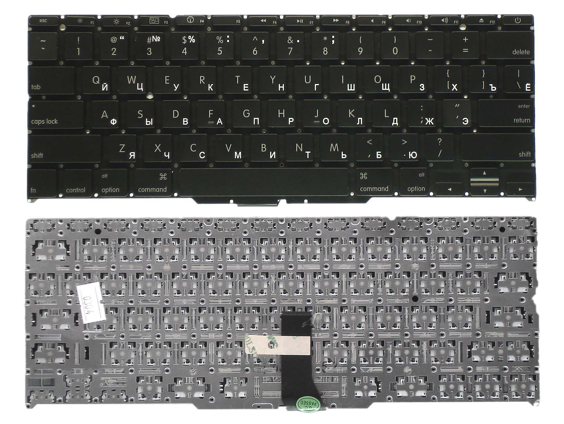 Клавиатура для ноутбука Apple MacBook Air 2010+ (A1370) Black, (No ...