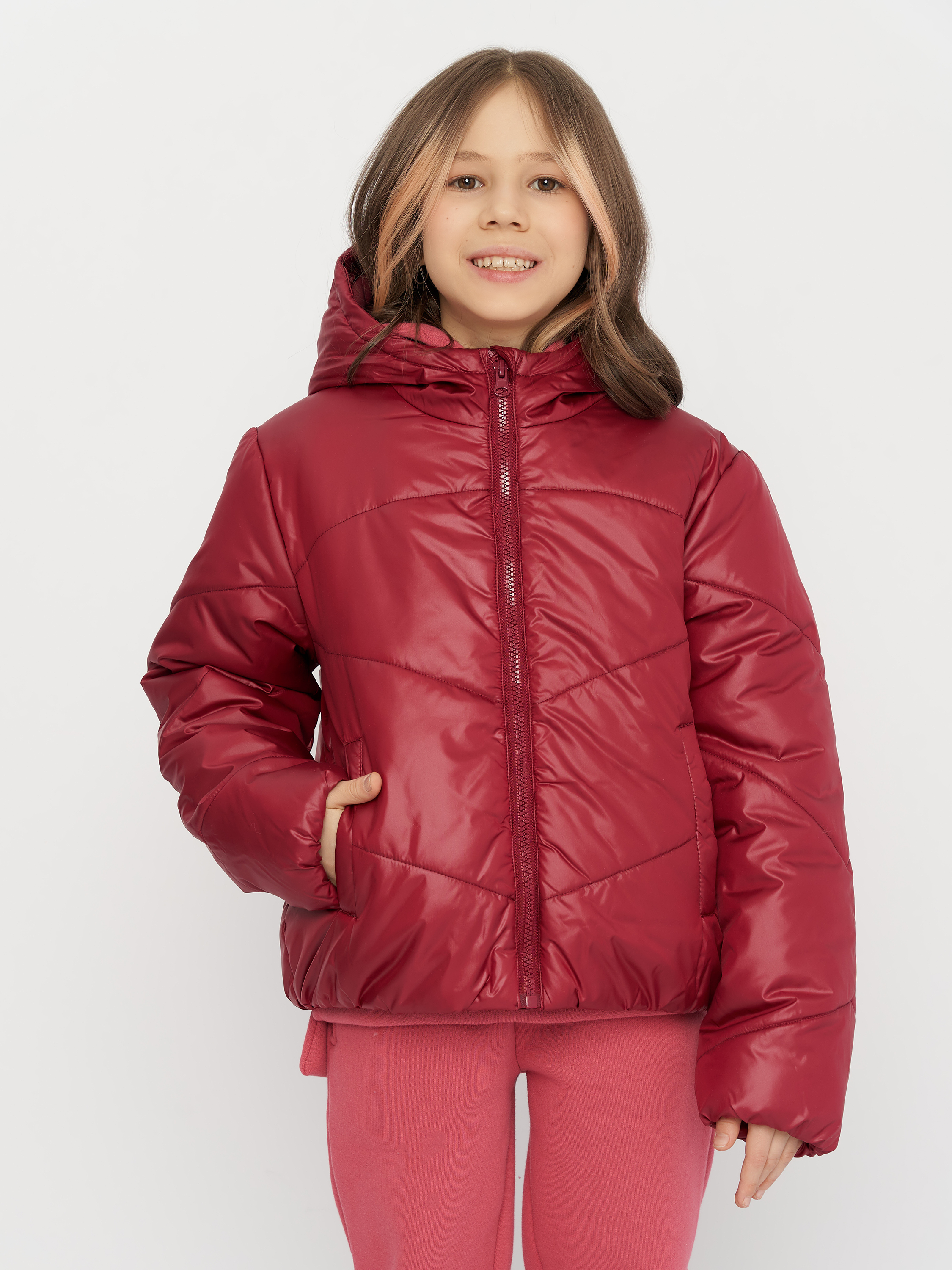 Акція на Дитяча демісезонна куртка для дівчинки Coccodrillo Outerwear Girl Kids ZC2152701OGK-017 116 см Червона від Rozetka