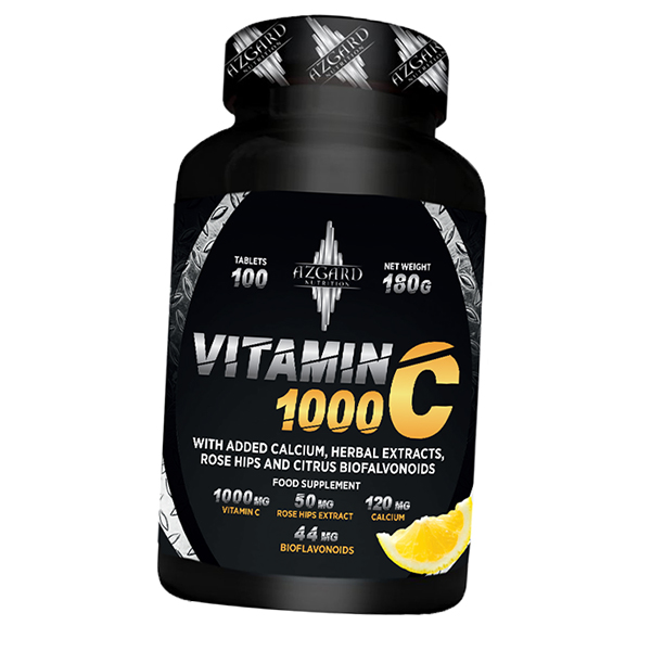 Витамин С с Шиповником и Биофлавоноидами, Vitamin C 1000, Azgard ...
