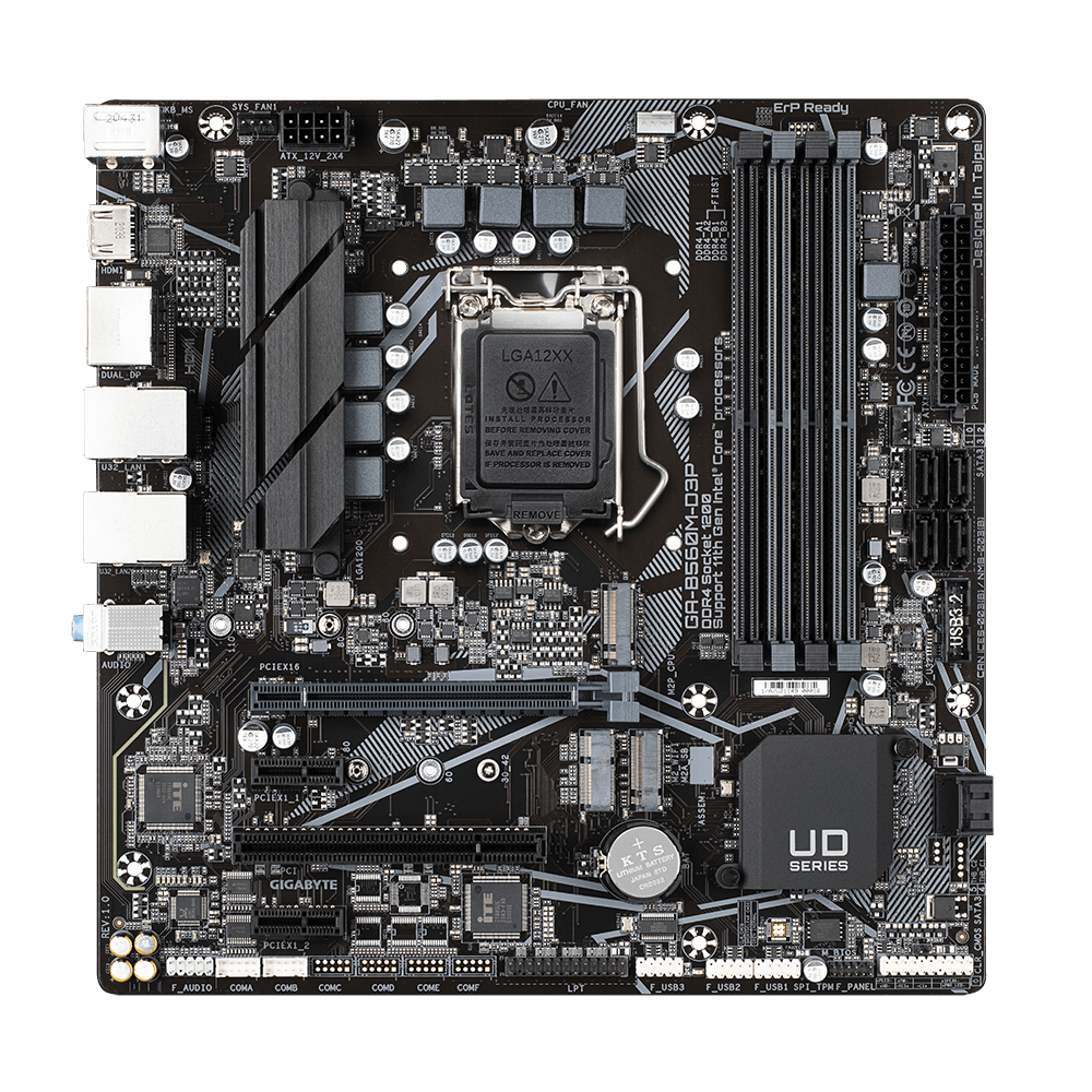 Материнская плата Gigabyte GA-B560M-D3P s1200 Intel B560 2xDP/HDMI 2xM ...