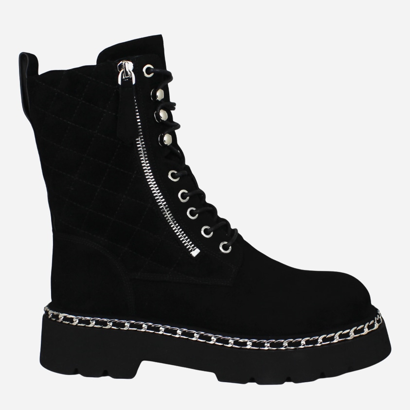 Акция на Жіночі зимові черевики високі Blizzarini 6869-0701-1M-20YJ1 36 23 см Чорні от Rozetka