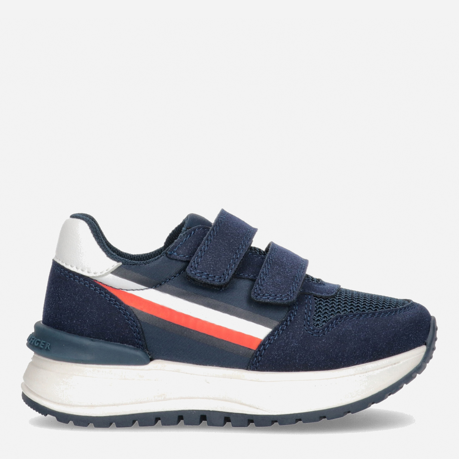 Акція на Дитячі кросівки для хлопчика Tommy Hilfiger Stripes Low Cut Velcro Sneakers T1B9-32882-1587X007 31 Сині від Rozetka