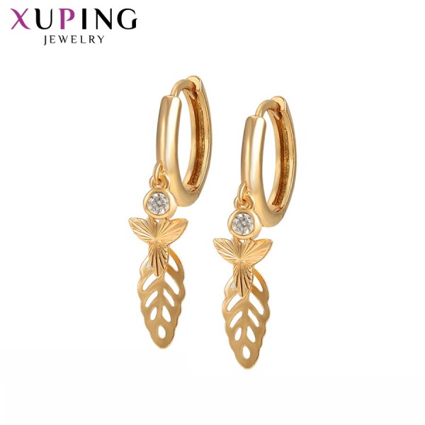 

Серьги Xuping с белыми фианитами позолота 18К 9424000
