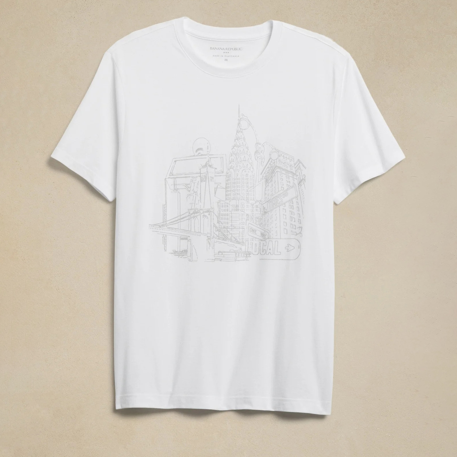 Футболка Banana Republic 172538284 XXL Біла (1159774397) в інтернет