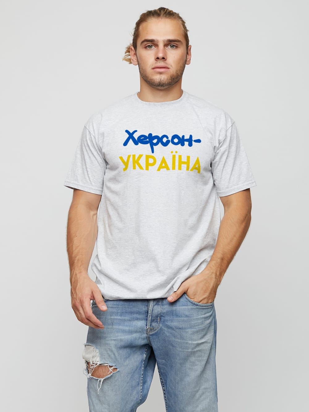 Акція на Футболка бавовняна довга чоловіча Yappi MG2654 XL Сіра від Rozetka