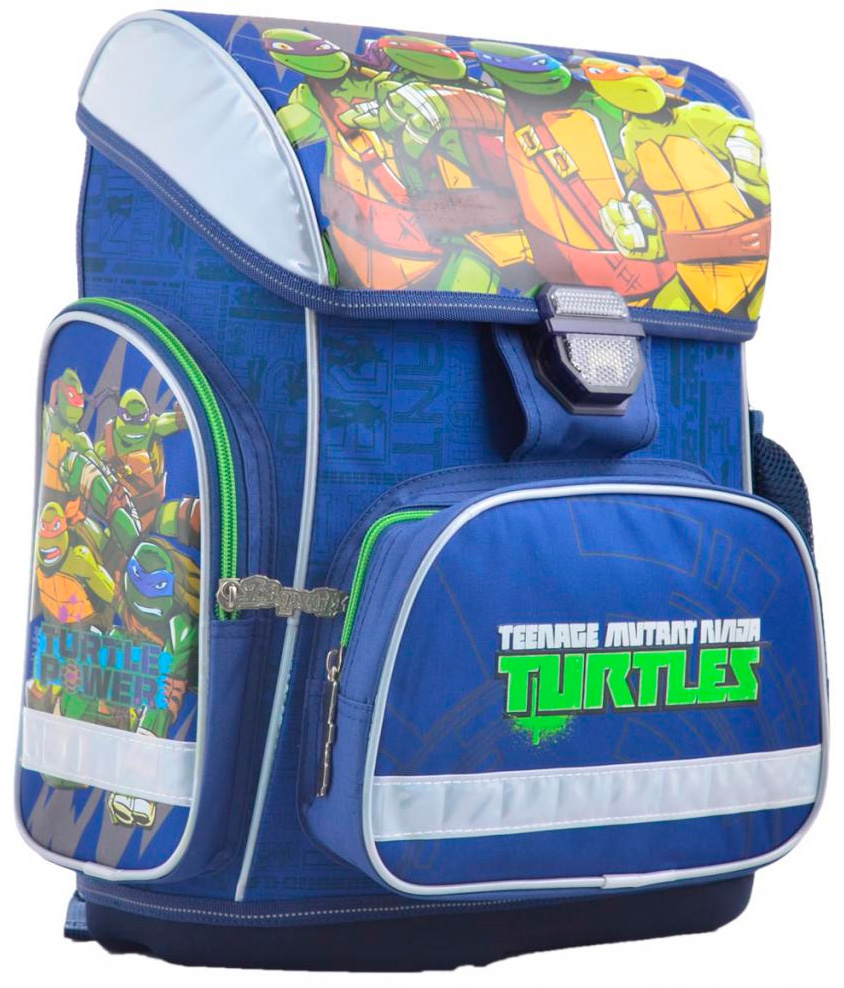 

Рюкзак 1 Вересня Turtles каркасный синий 19 л (555084)