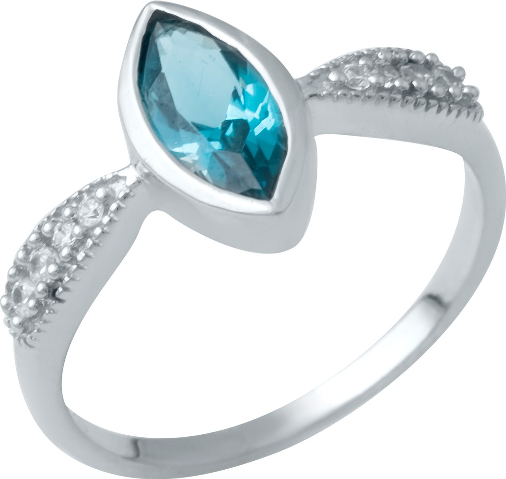 

Серебряное кольцо SilverBreeze с натуральным топазом Лондон Блю 1949276 17 размер, 17 размер