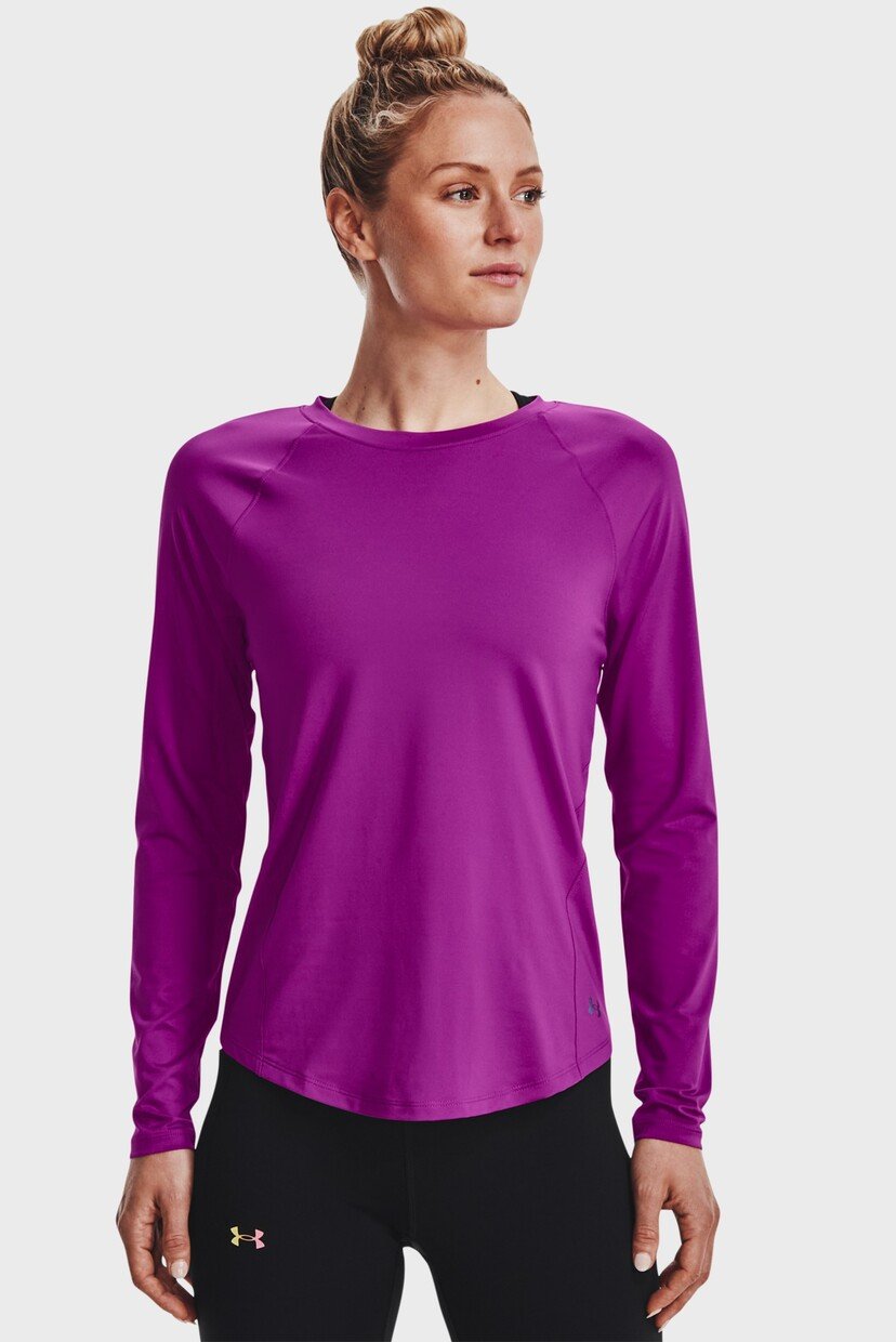 Женский фиолетовый лонгслив UA Rush LS Under Armour MD 1368179-577 от ...