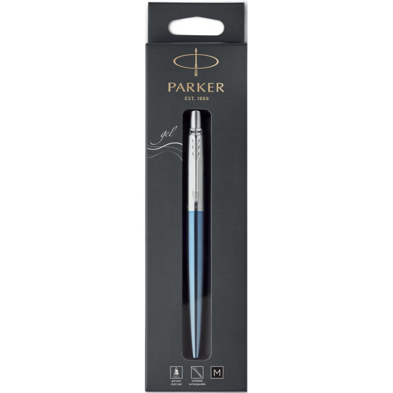 

Ручка гелевая Parker Jotter 17 Waterloo Blue CT GEL в подар.уп. LONDON 16 862bL