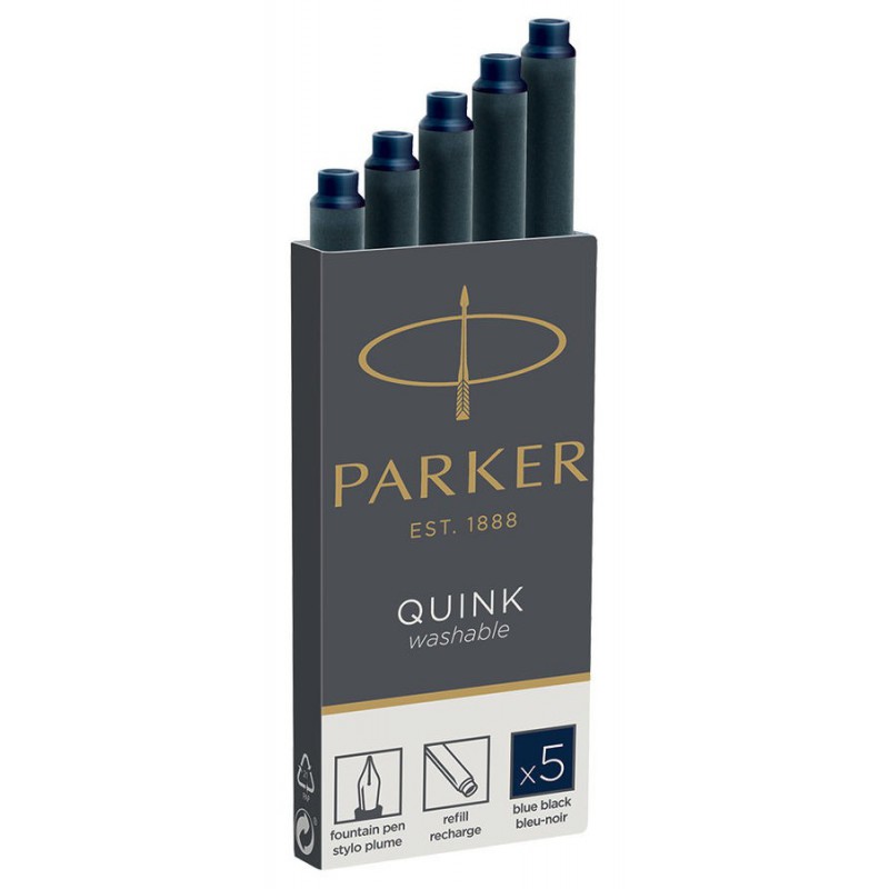 

Чернильные картриджи Parker Quink /5шт. т.син. 11 410BLB