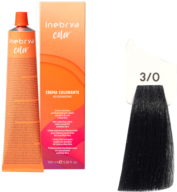 Крем-краска для волос Inebrya Color 3/0 Dark Chestnut 100 мл ...