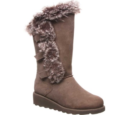 

Женские угги Bearpaw Genevieve Mid Calf Boot Seal Brown Suede/Fur 41