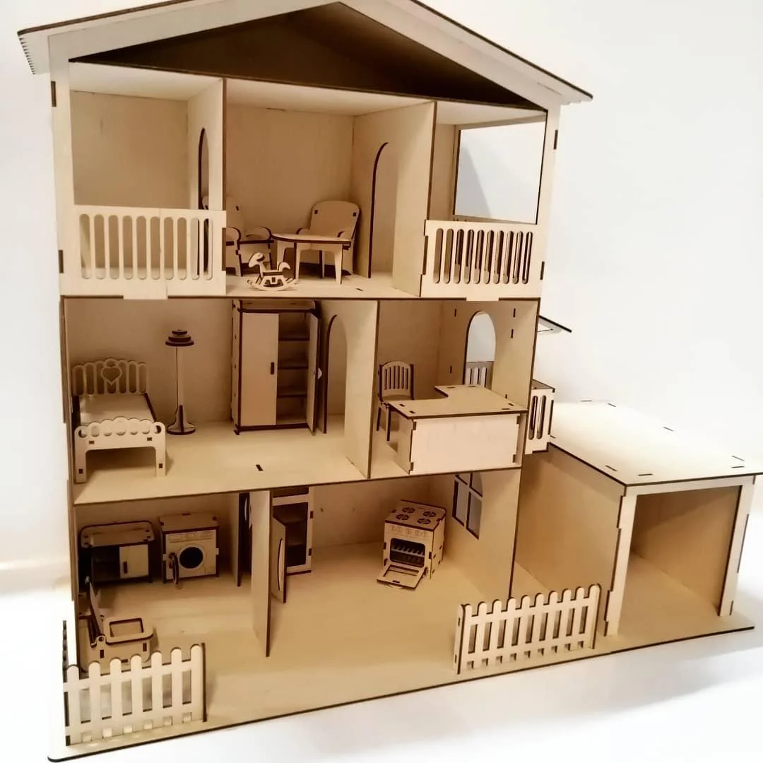 

Кукольный домик WoodenStyle большой в разоранном виде