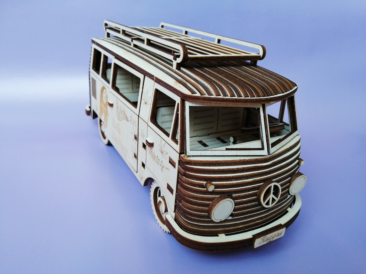

Машина WoodenStyle Фольксваген T1 собранный