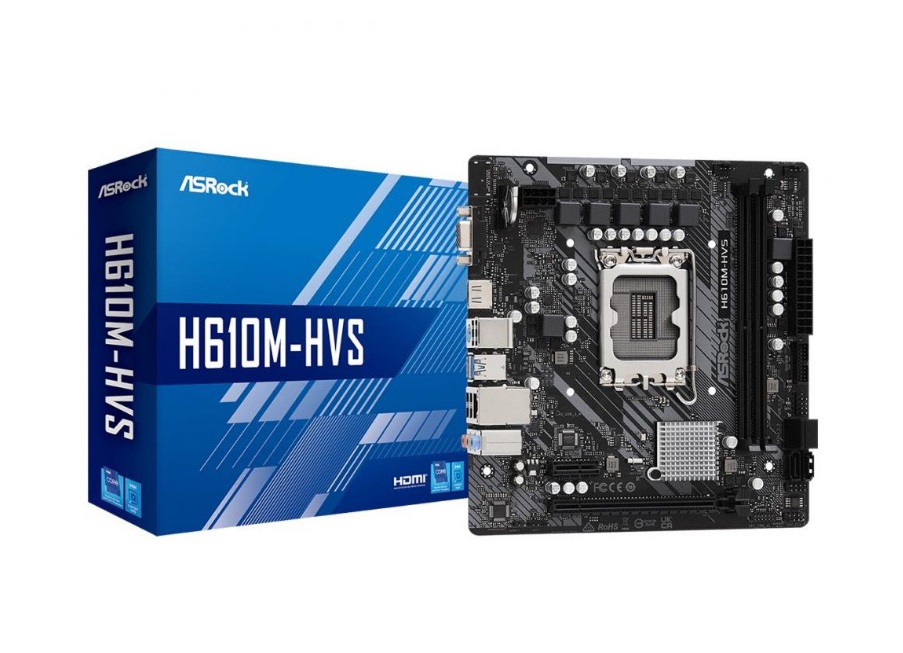 Материнська плата ASRock H610M-HVS (H610M-HVS) – фото, відгуки ...