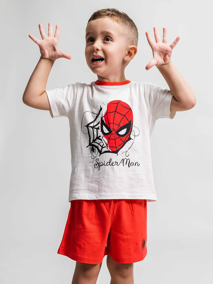 Акція на Комплект (футболка + шорти) дитячий Disney Spiderman 2900001165 92 см Червоний від Rozetka