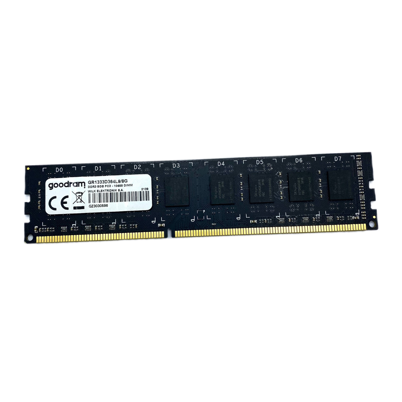 Оперативна пам'ять GOODRAM DDR3 8GB/1333 (GR1333D364L9/8G) Б/У – низкие ...