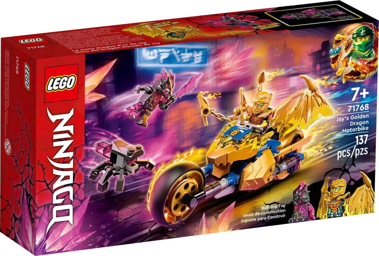 Lego Ninjago Мотоцикл Джея Золотой дракон 71768 – фото, отзывы,  характеристики в интернет-магазине ROZETKA от продавца: BrickSale | Купить  в Украине: Киеве, Харькове, Днепре, Одессе, Запорожье, Львове