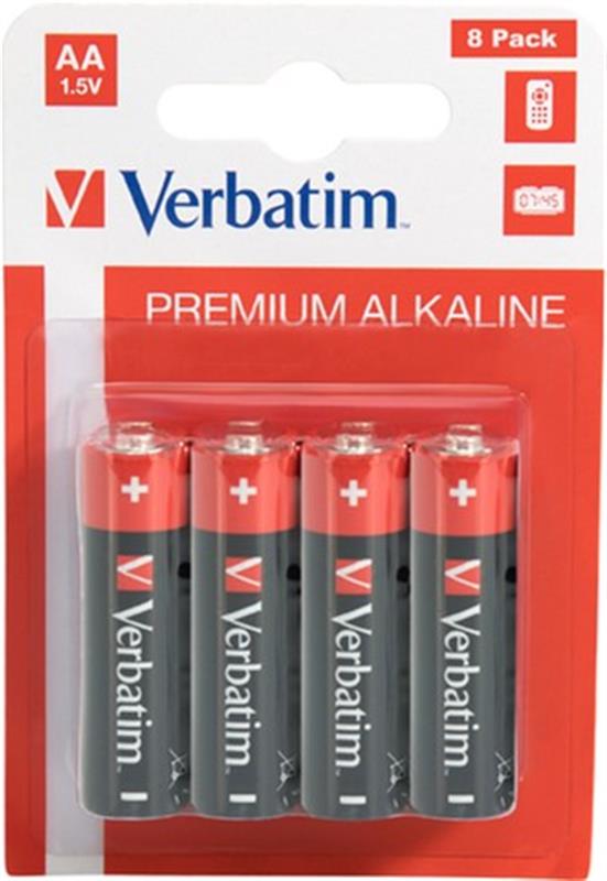 Батарейка Verbatim Alkaline AA/LR06 BL 8шт – низкие цены, кредит ...
