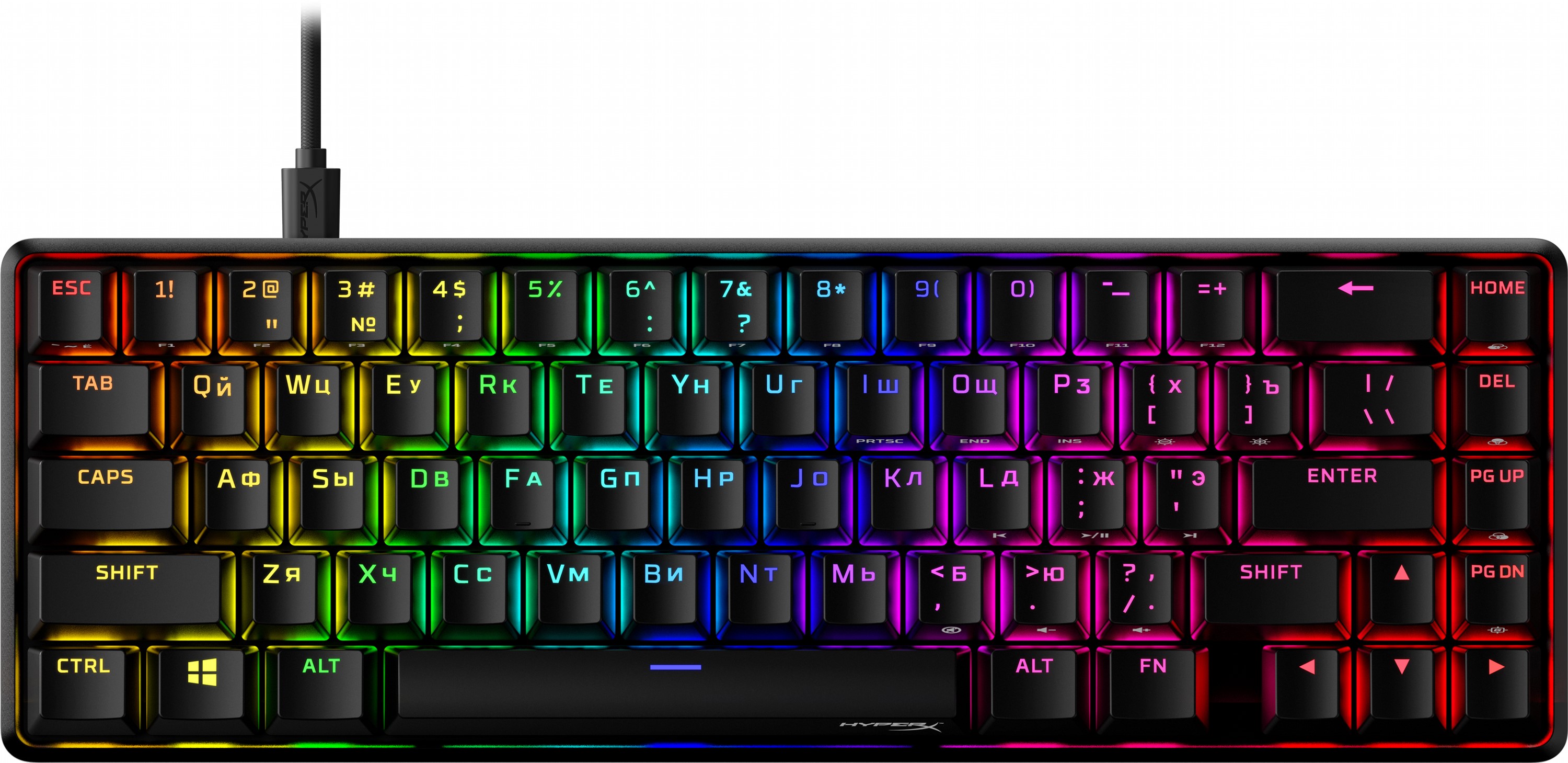 Клавиатура проводная HyperX Alloy Origins 65 HX Red USB Black
