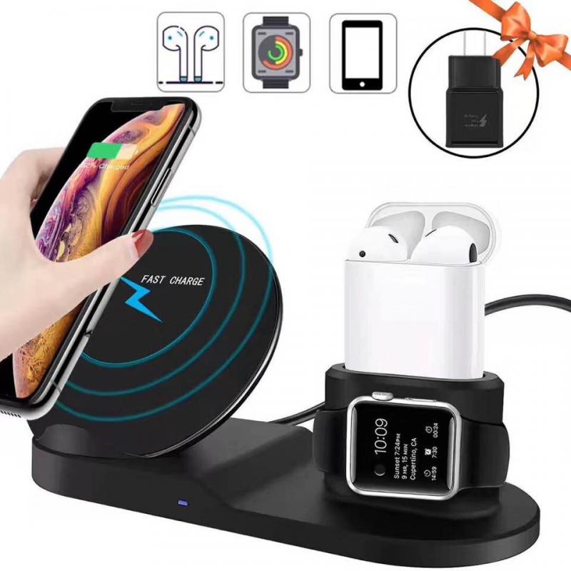 

Мультизарядка 3в1 (Wireless Charger Qi + iWatch + AirPods)