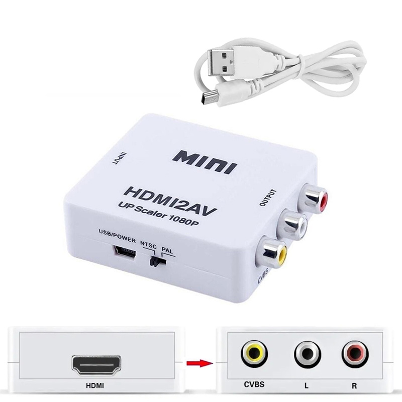 Перехідник адаптер HDMI AV RCA тюльпан hdmi2av (811-2) – фото, відгуки ...