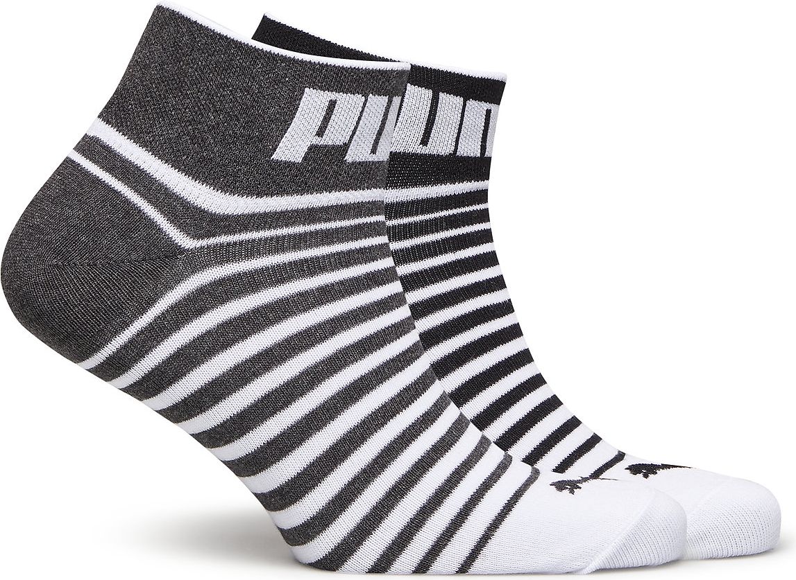 

Набор носков Puma Unisex Quarter 2p 101002001-022 35-38 р 2 пары Серый/Чёрный/Белый