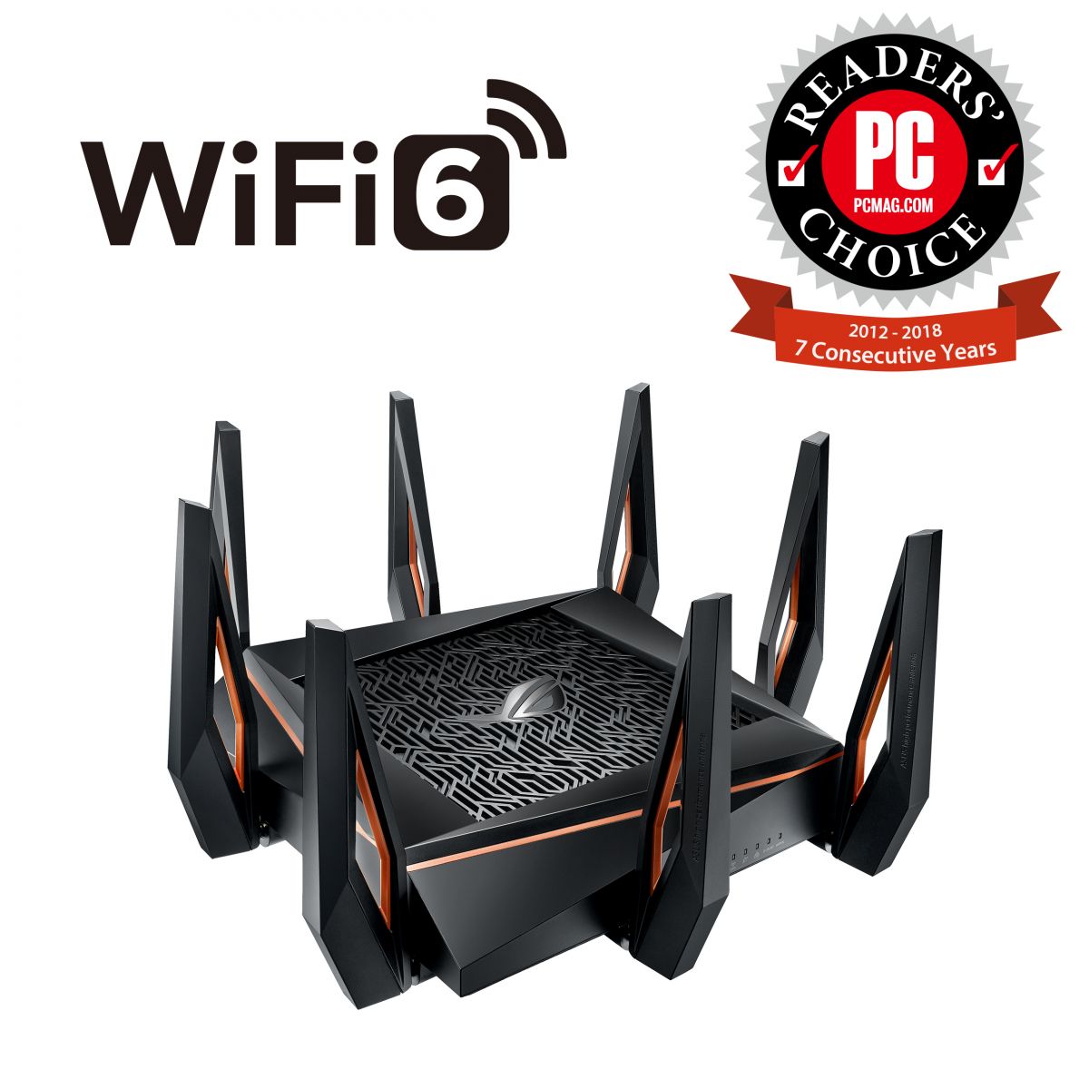 Маршрутизатор ASUS GT-AX11000 4xGE LAN 1xGE WAN 2xUSB3.1 MU-MIMO OFDMA ...