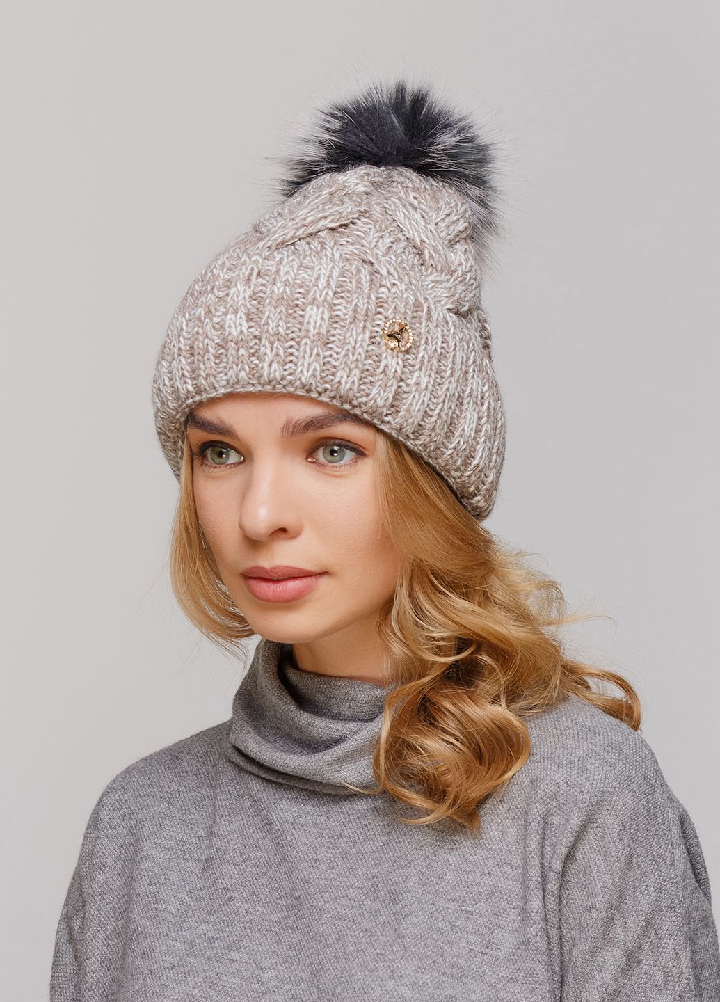 

Шапка Fashion Star 56-60 см Бежевый 550795