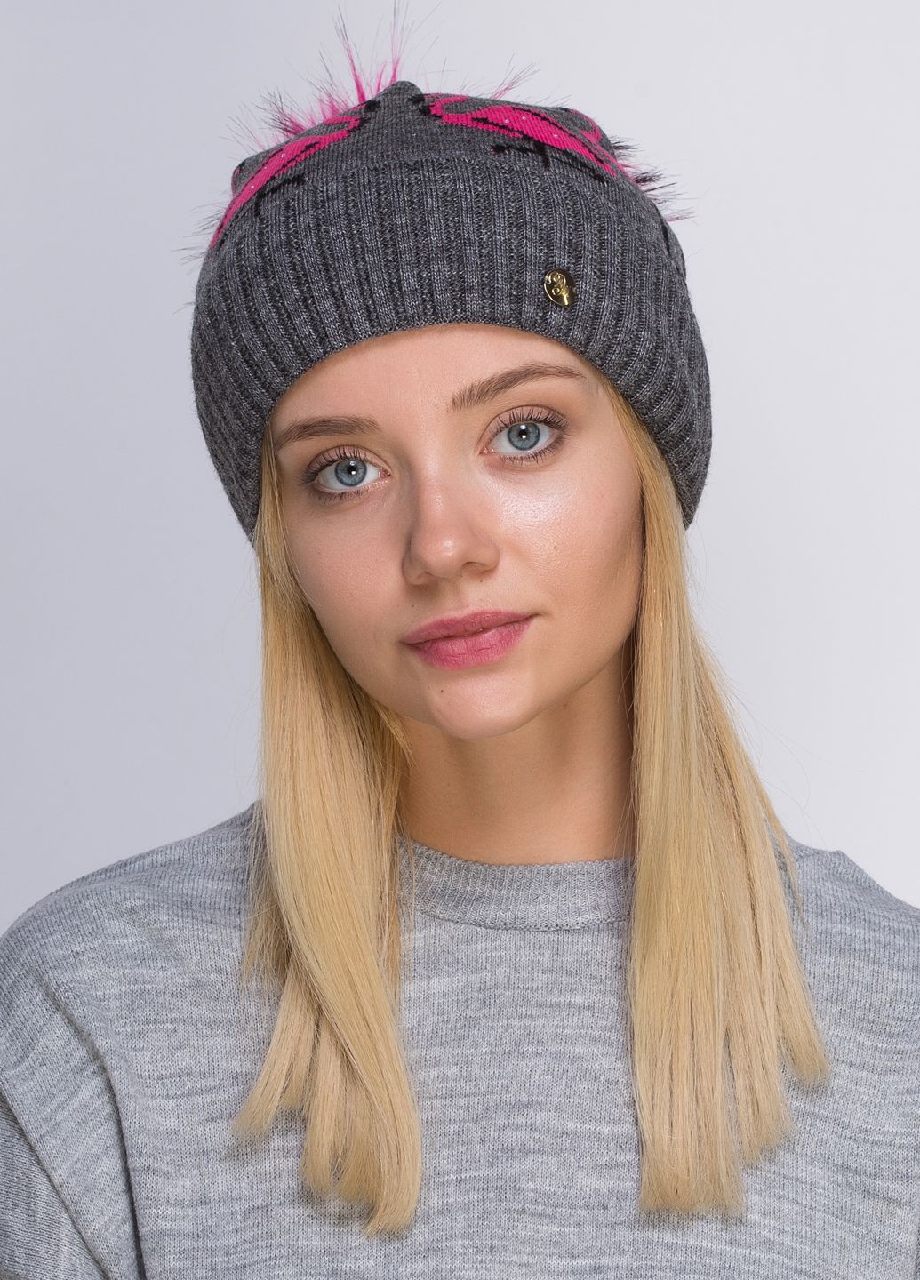 

Шапка Fashion Star 56-60 см Тёмно-серый 550467