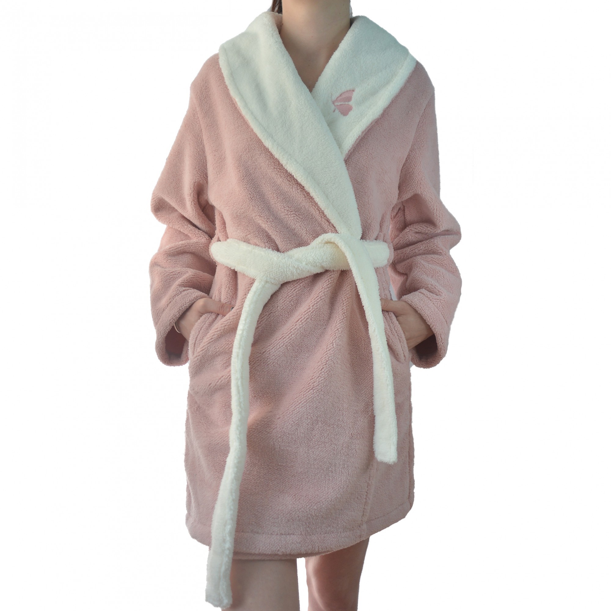 

Халат Sabia розовый с белым L/XL