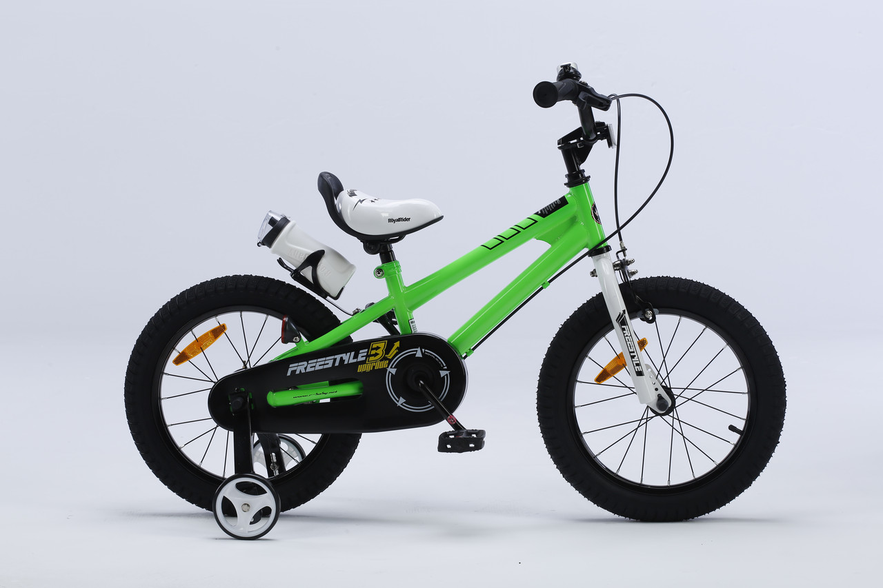 

Детский велосипед Royal Baby Freestyle RB16B-6 Черный/Белый/Салатовый (А1738)
