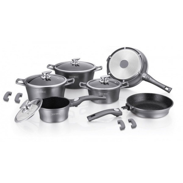 

Набор посуды Royalty Line RL ES-1014M Silver 14 предметов