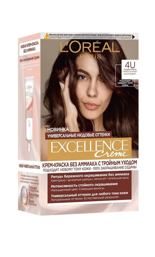 L'Oreal Paris Excellence Creme стійка фарба для волосся відтінок 4U – в ...