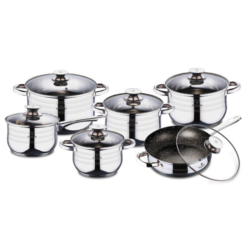 

Набор посуды Blaumann Gourmet Line 12 предметов (BL-3167-mg)