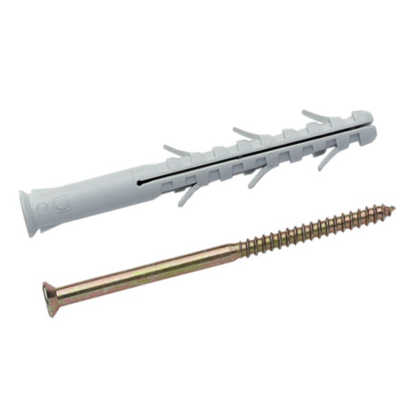 Дюбель з шурупом 10х80 APS-C с п/г нейлон М Steelfix 100 шт (040246 ...
