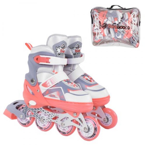 

Ролики с подсветкой "Best Roller" M коралловый 8430-М