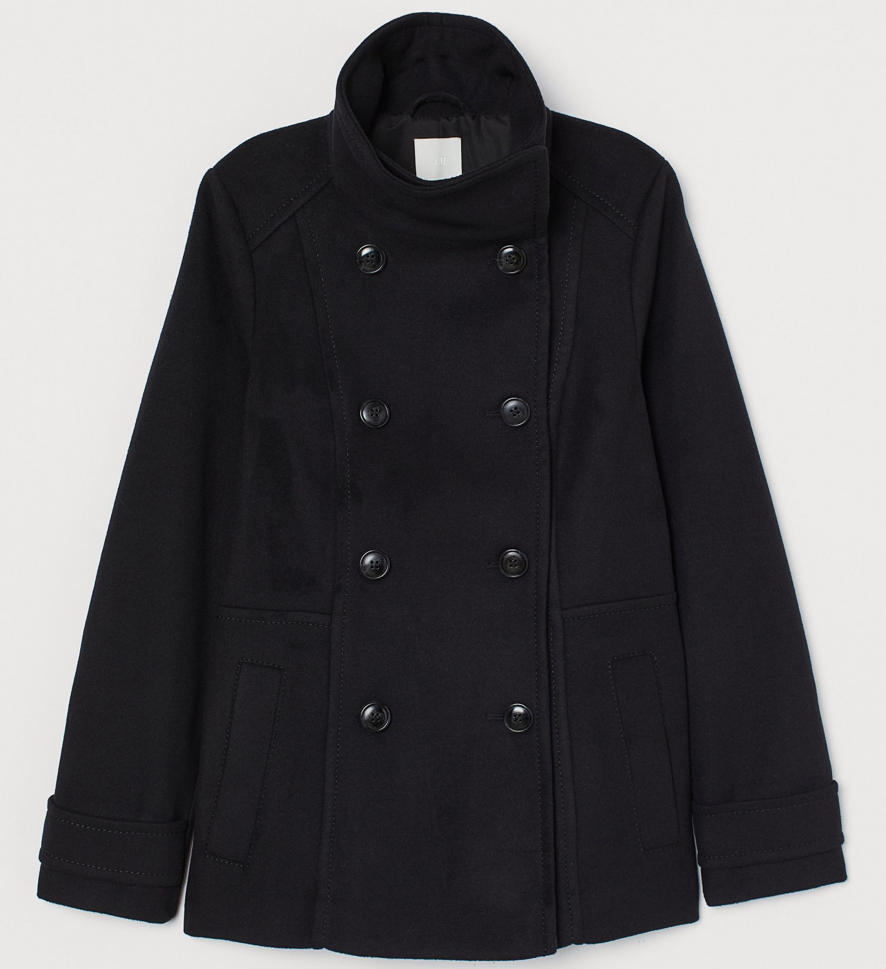

Полупальто H&M 7553600wt 40 Черное