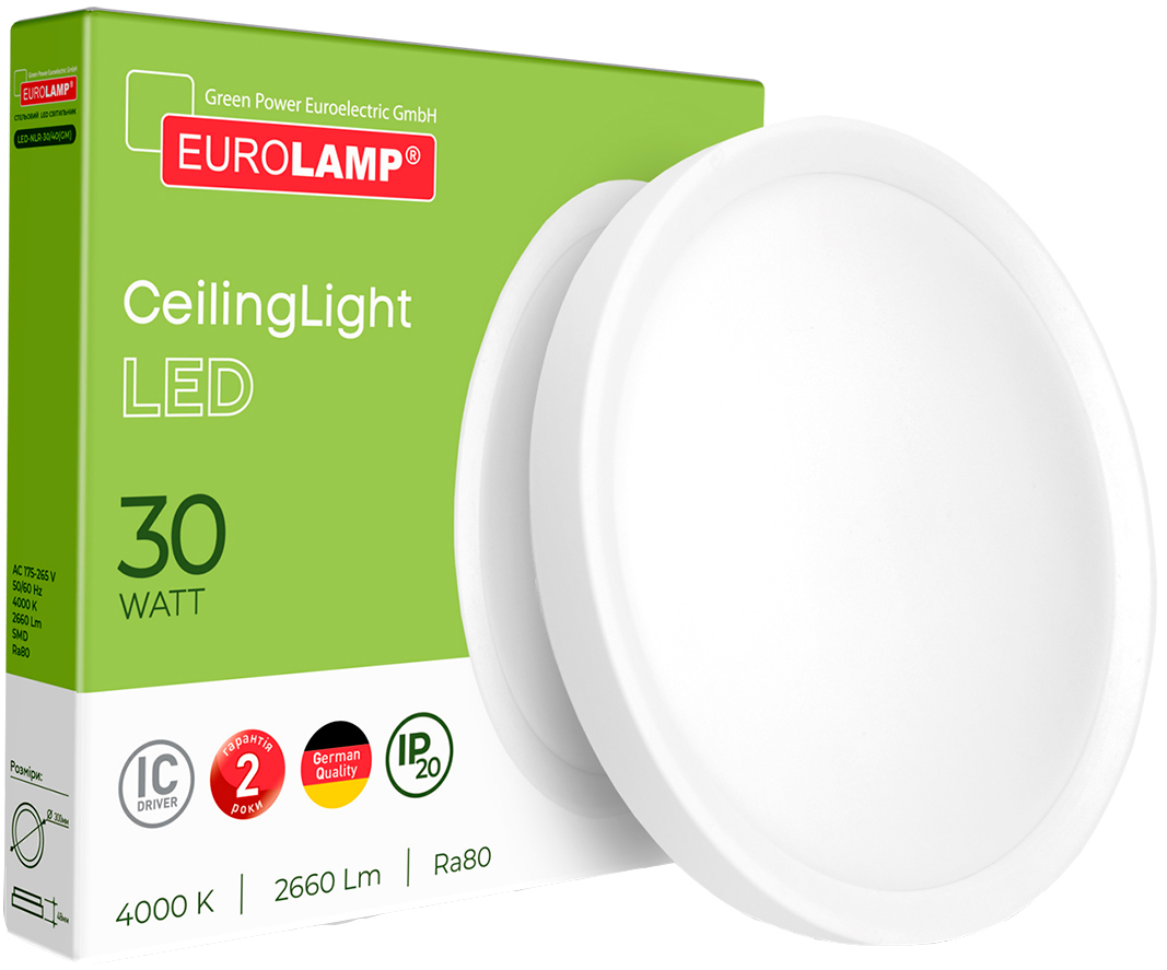 Потолочный светильник Eurolamp LED Easy click 30W 4000K (LEDNLR30/40(GM)) фото, отзывы