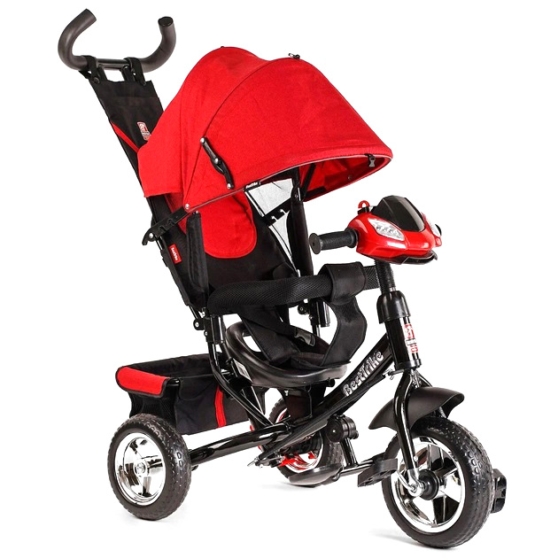 Детский трехколесный велосипед-коляска с родительской ручкой Best Trike ...