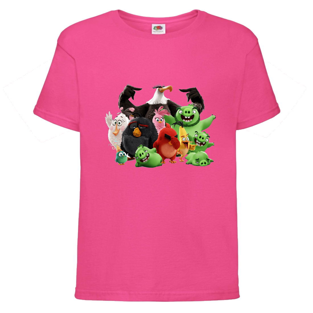 

Футболка детская Энгри Бердс (Angry Birds) розовая (AB-allheroes-1 pink) 164 см