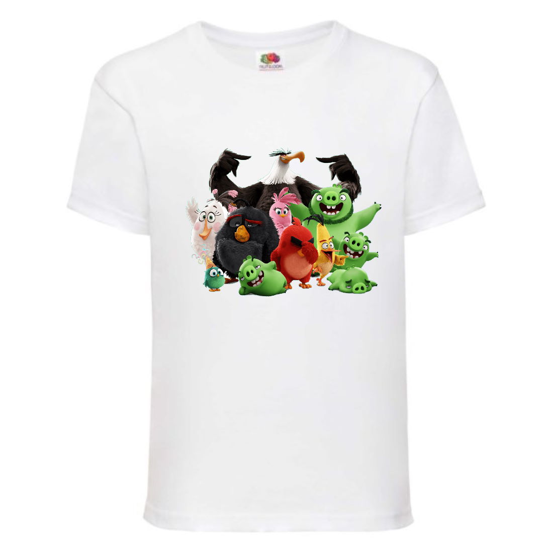 

Футболка детская Энгри Бердс (Angry Birds) белая (AB-allheroes-1 white) 140 см