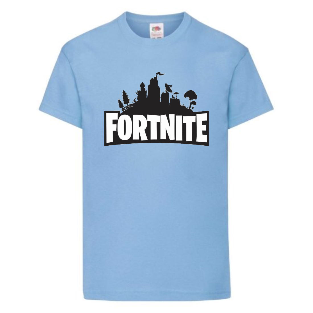 

Футболка детская Фортнайт (Fortnite LOGO) светло голубая (FT-02) 104 см