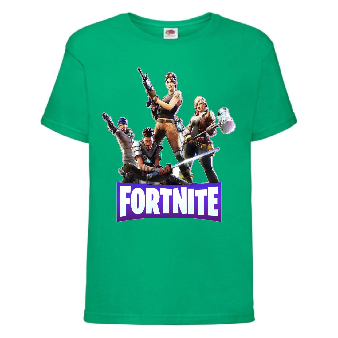 

Футболка детская Фортнайт Heroes (Fortnite) зеленая (FT-01) 164 см